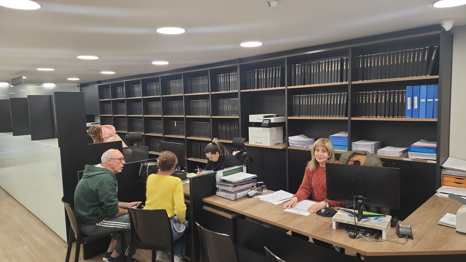 Arquivo e setor administrativo